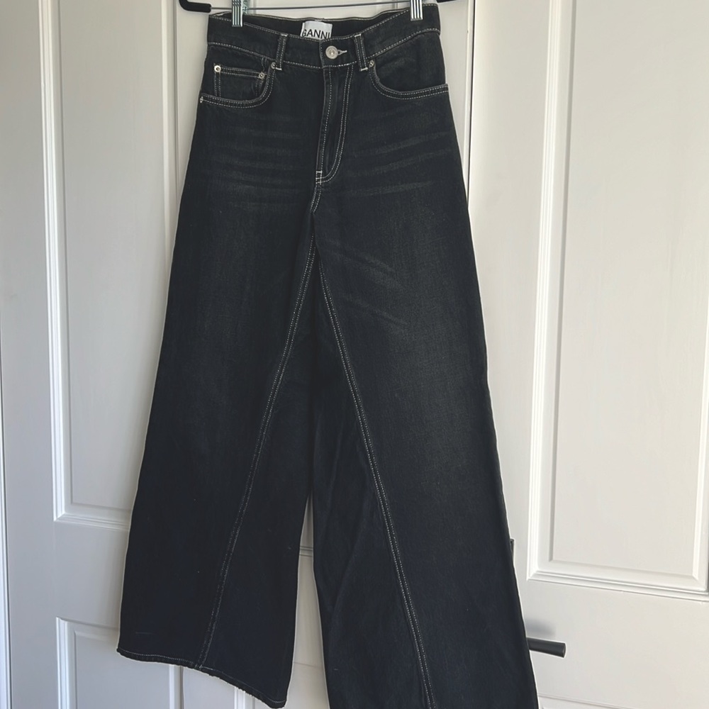 Ganni wide legged jeans